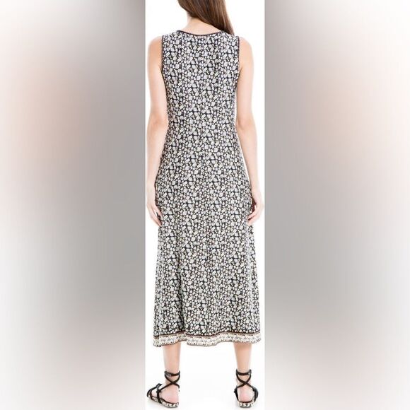 Max Studio Floral Twist Front Jersey Midi Dress - Picture 15 of 16